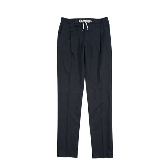 PT TORINO “SOFT FIT” カシミヤ混コットン ドローコード付きワンタックパンツ