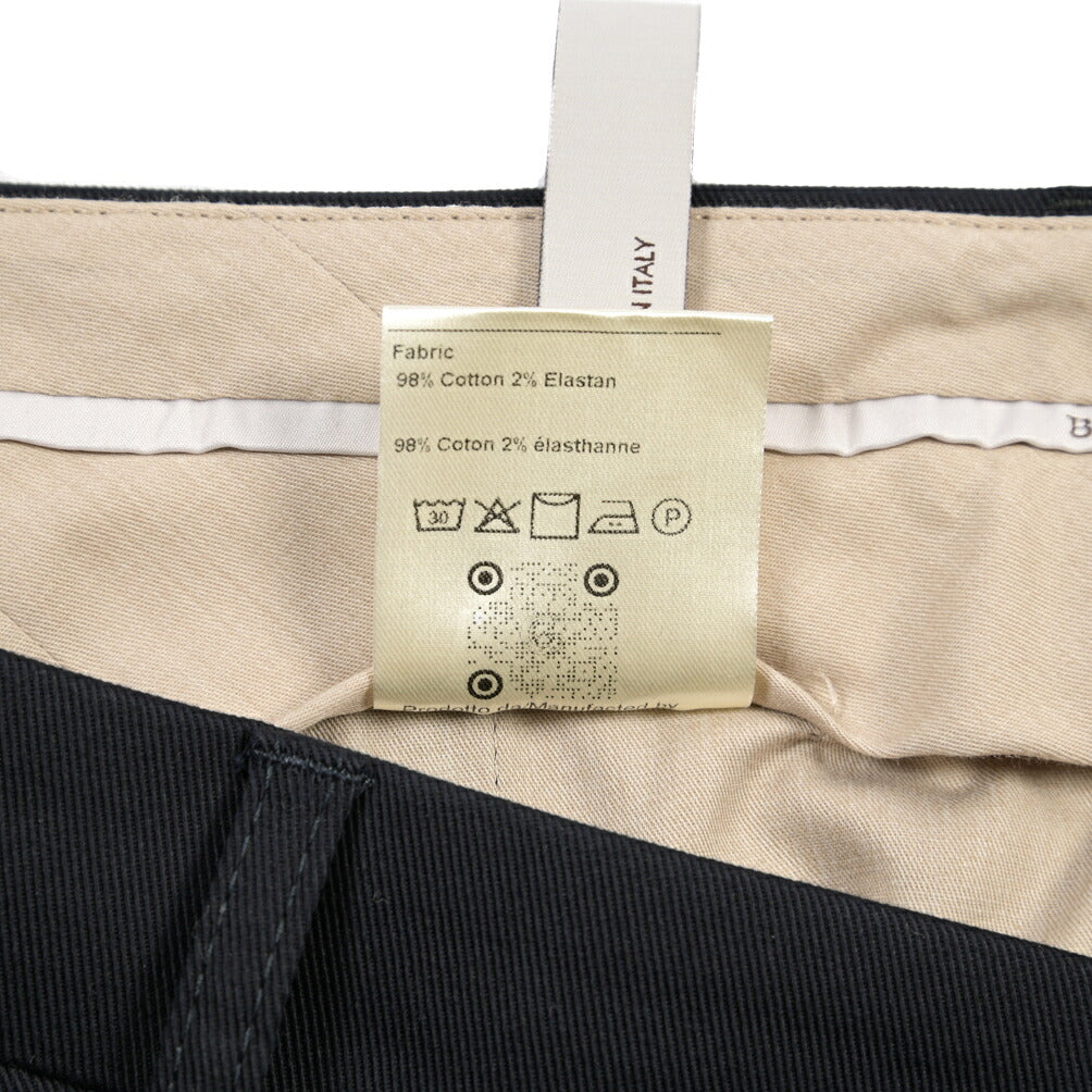 BERWICH “CHIAIA 1P” ストレッチコットン ワンタックチノパンツ