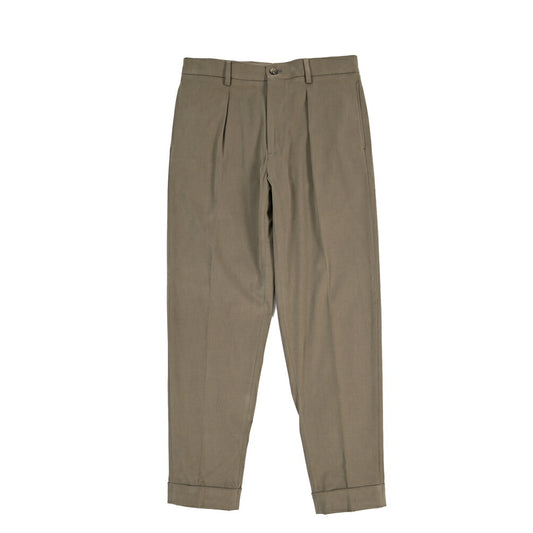 BERWICH “CHIAIA LONG 1P” ストレッチコットン ワンタックチノパンツ