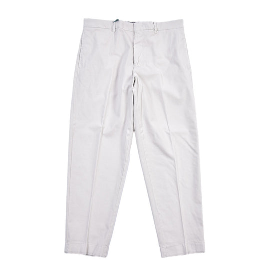 BERWICH “LUCANO CROP” リヨセル混コットン ノータックパンツ
