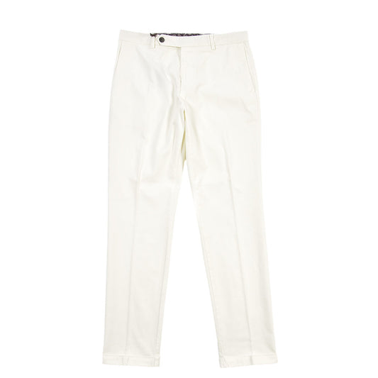 BERWICH “YRETRO LONG-GD” ストレッチコットン ノータックチノパンツ
