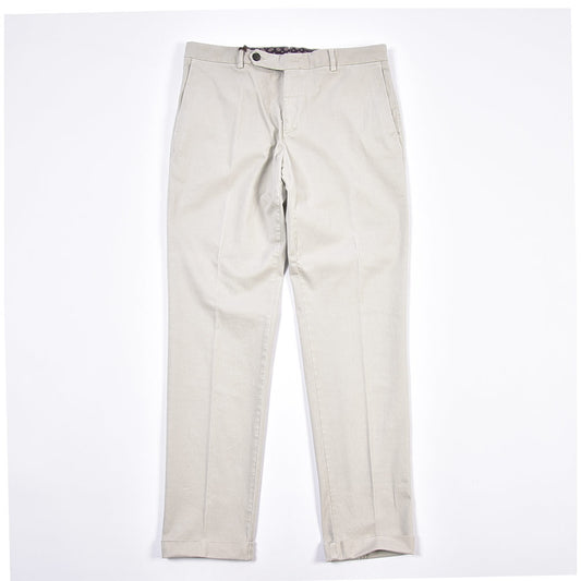 BERWICH “YRETRO LONG” ストレッチコットン ノータックチノパンツ