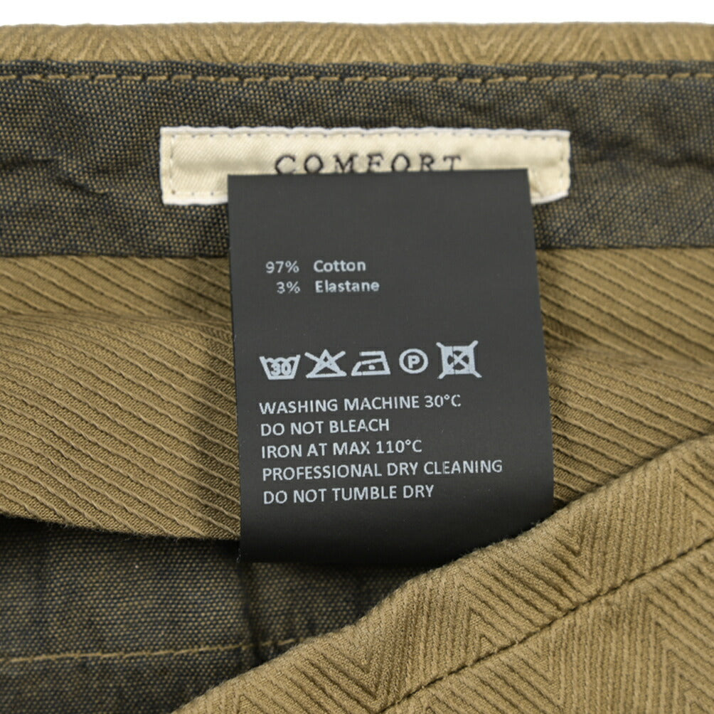 GTA “ALESSANDRO” ストレッチコットン ワンタックヘリンボーンパンツ / COMFORT / メンズ