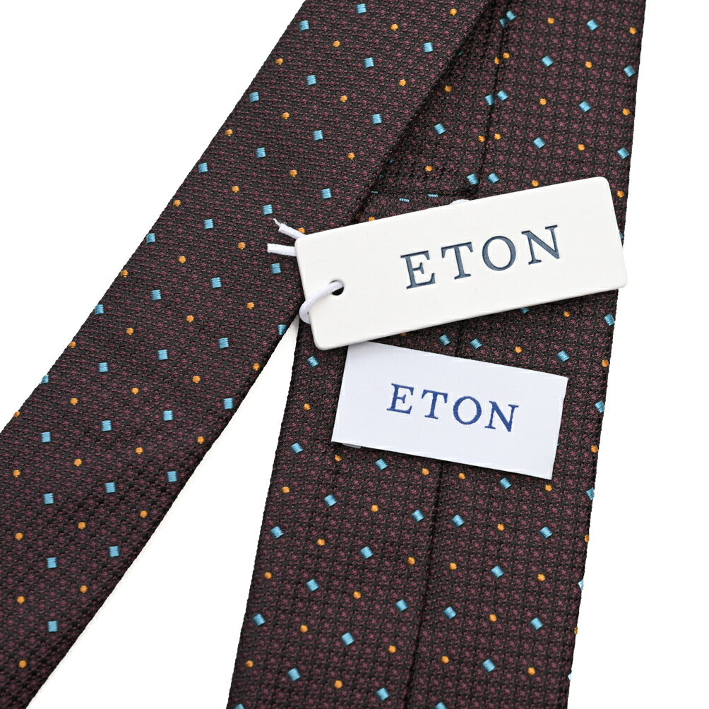 SALE|ETON シルク100% ドット柄ネクタイ
