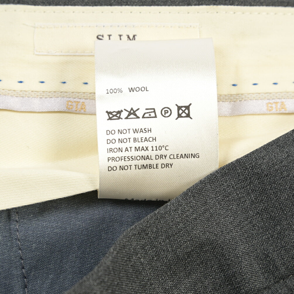 SALE|GTA “772 L” ウール100% ワンタックスラックス / SLIM FIT
