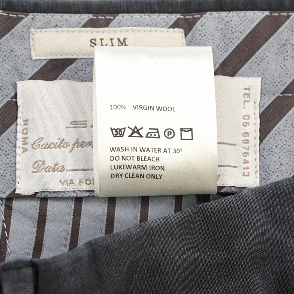 SALE|GTA “772 L” ヴァージンウール100% ワンタックスラックス / SLIM FIT