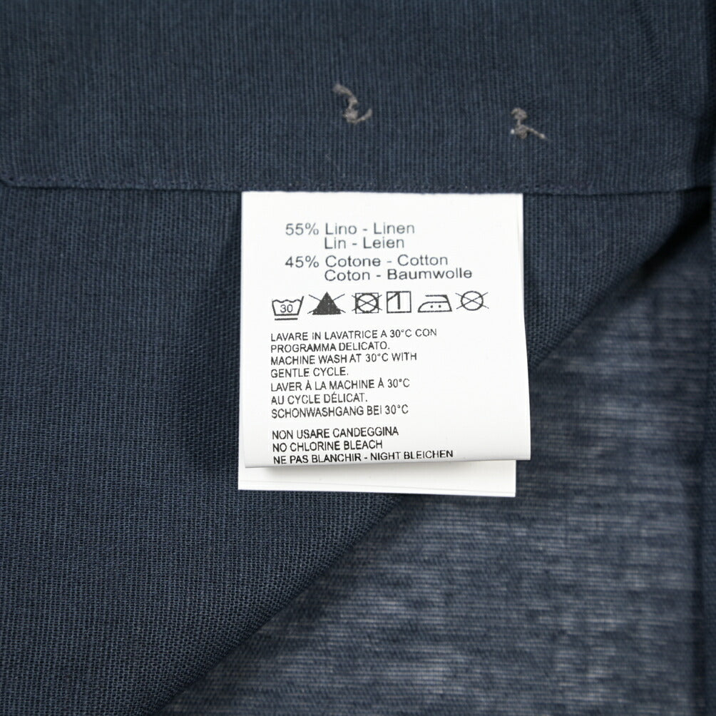 26SS ORIAN リネン混コットン ホリゾンタルカラードレスシャツ / Vintage Classic