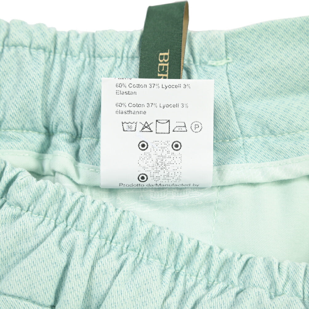 BERWICH “SHORT SPIAGGIA-GD” リヨセル混コットン ストレッチショーツ
