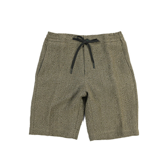 BERWICH “SHORT SPIAGGIA” リヨセル混リネン ノータックショーツ