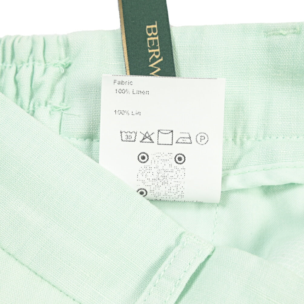 SALE|BERWICH “BERMUDA ELAX-GD” リネン100% ノータックショーツ