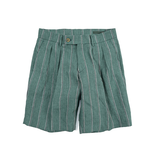 SALE|BERWICH “BERMUDA 2P” リネン100% ツータックショーツ