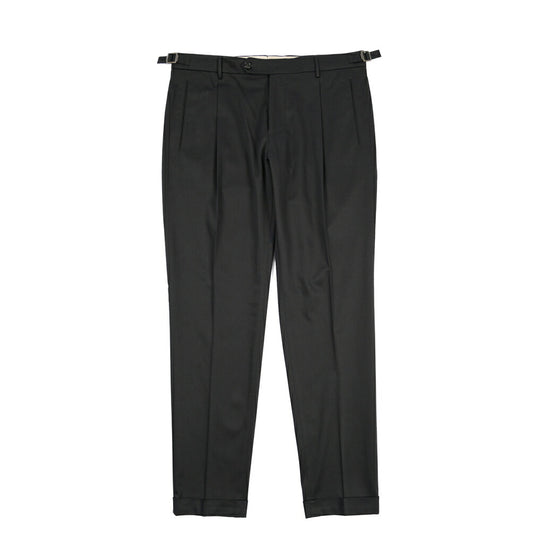BERWICH “RETRO LONG” ストレッチコットン ワンタックパンツ