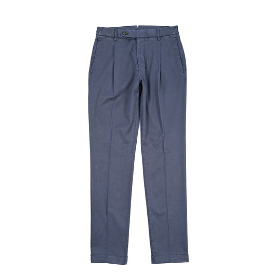 BERWICH “XRETRO LONG-GD” リヨセル混コットン ワンタックパンツ