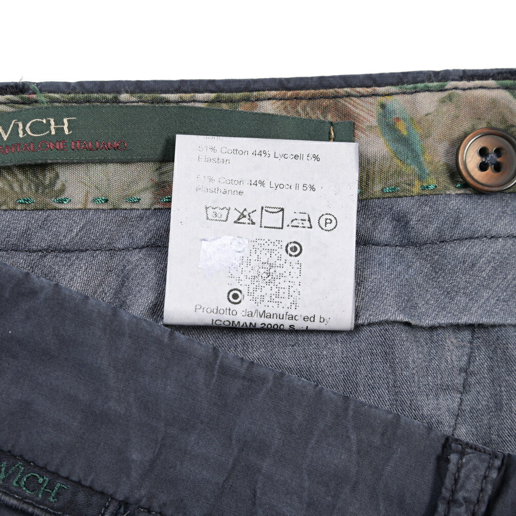 BERWICH “MORELLO-GD” リヨセル混コットン ノータックパンツ