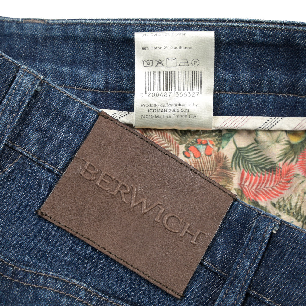 BERWICH “MORELLO” ストレッチデニム 5ポケットジーンズ