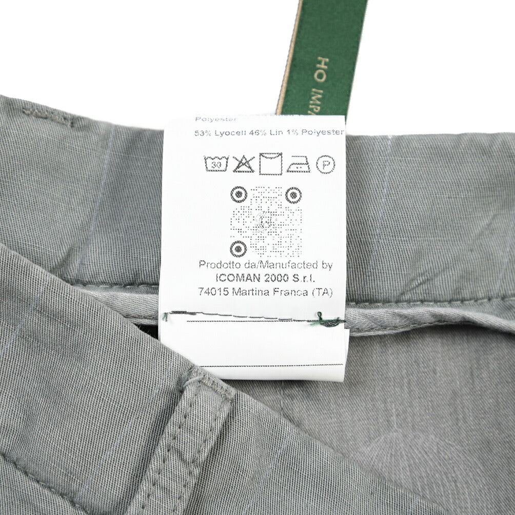 SUMMER SALE|BERWICH “CHIAIA-GD” リヨセル混リネン ワンタックスラックス