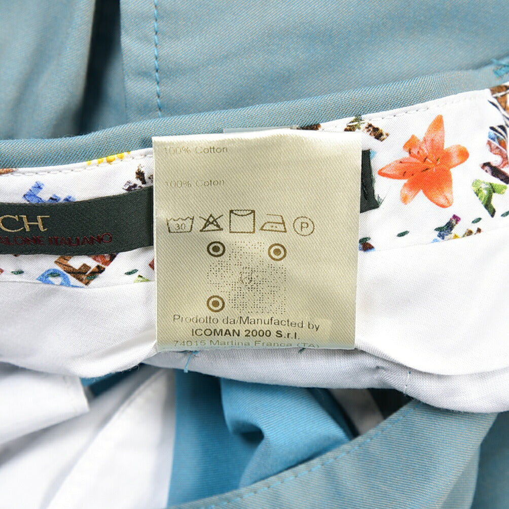 SUMMER SALE|BERWICH “VULCANO Z” コットン100% ノータックパンツ (ソラーロ)