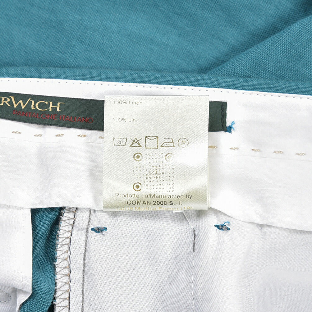 SUMMER SALE|BERWICH “BARBER” リネン100% ツータックスラックス