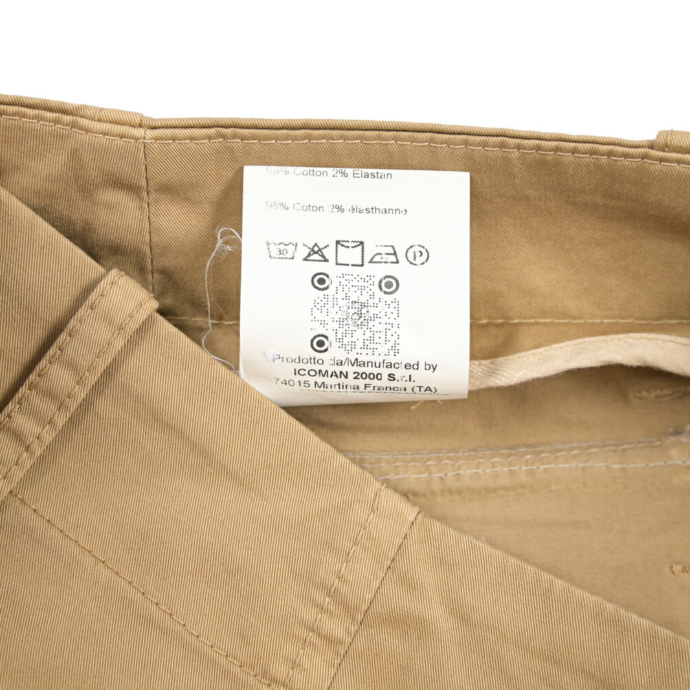 BERWICH “PARA-GD” ストレッチコットン ノータックパンツ