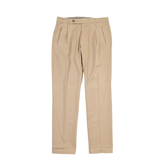 BERWICH “RETRO THECA 1P” ストレッチコットン ワンタックチノパンツ