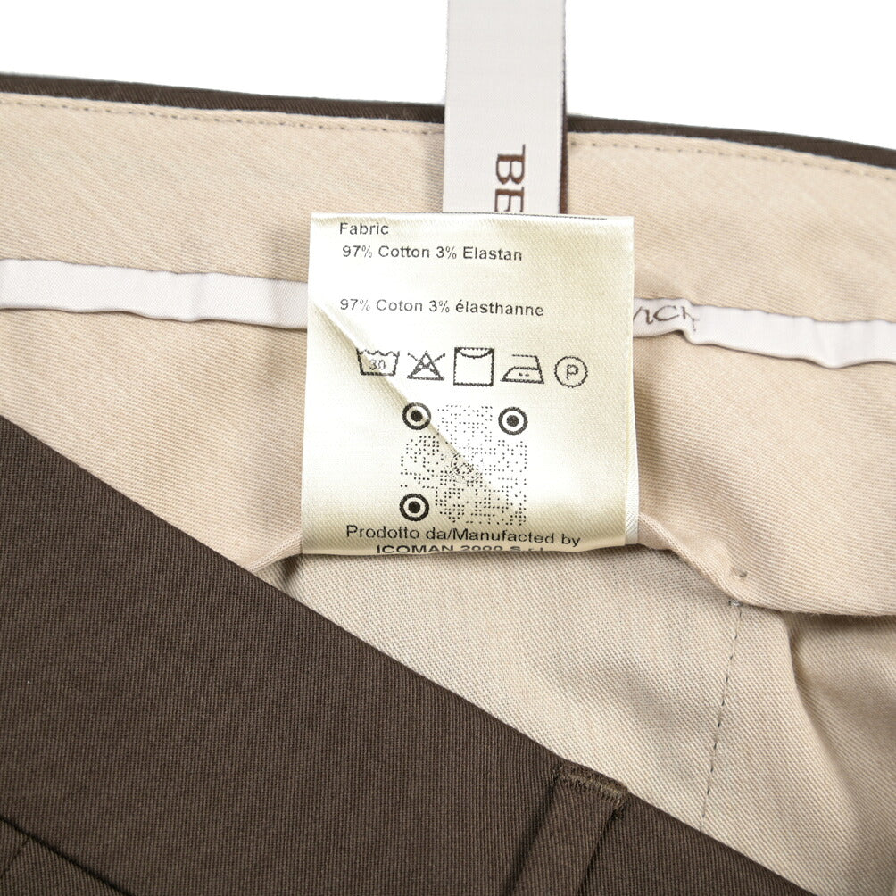 BERWICH “VK RETRO ADJ” ストレッチコットン ワンタックチノパンツ