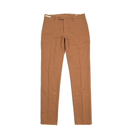 YCHAI “PANATELA” リネン混コットン ノータックパンツ / SKINNY FIT