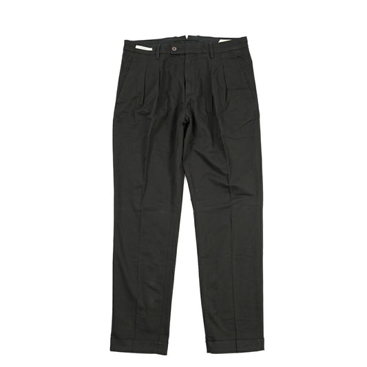 YCHAI “ROBUSTO” リネン混コットン ツータックパンツ / TAPERED FIT