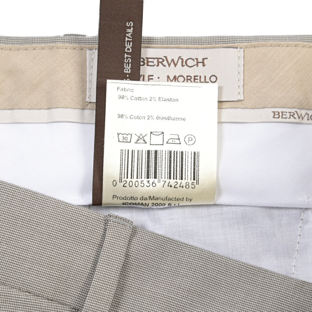 SUMMER SALE|26SS BERWICH “MORELLO” ストレッチコットン ノータックチノパンツ