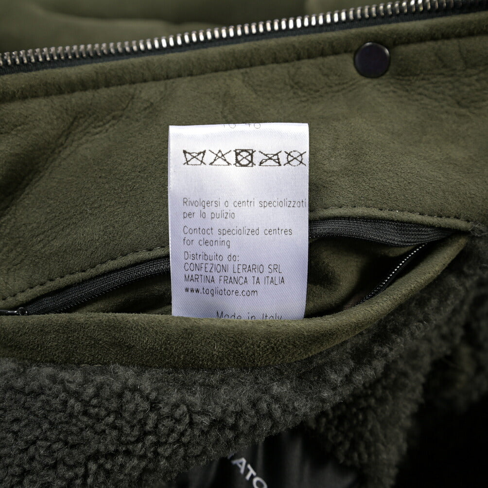 26-27AW TAGLIATORE “STOW” ラムレザー100% ムートンジャケット