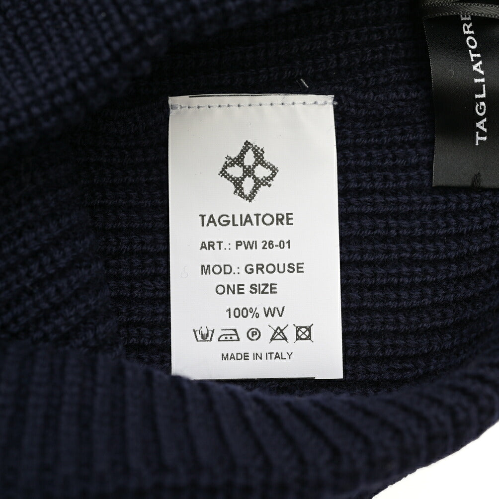 26-27AW TAGLIATORE “GROUSE” エクストラファインメリノウール100% ニットキャップ