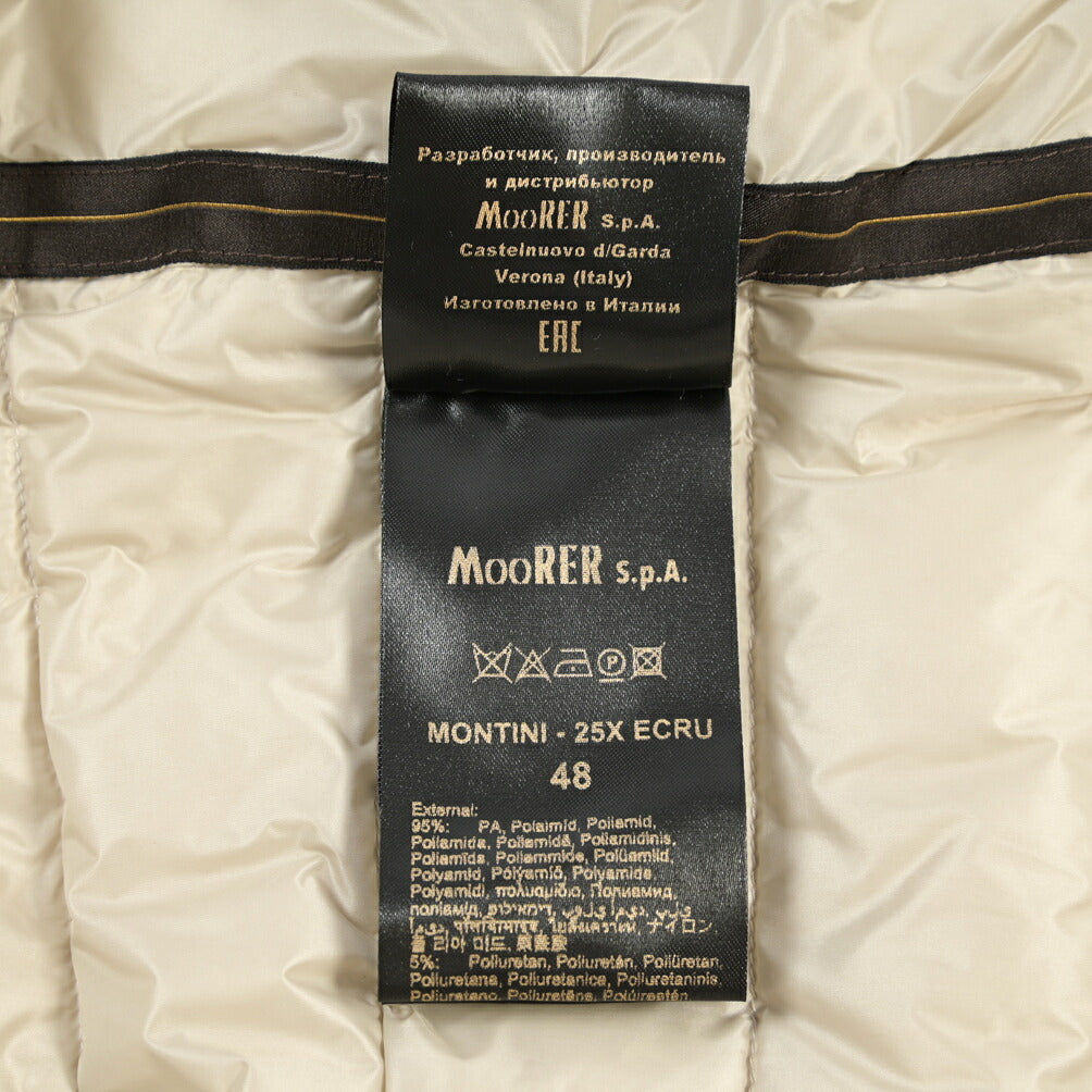 MOORER “MONTINI-25X” ナイロン切替 ダウンブルゾン