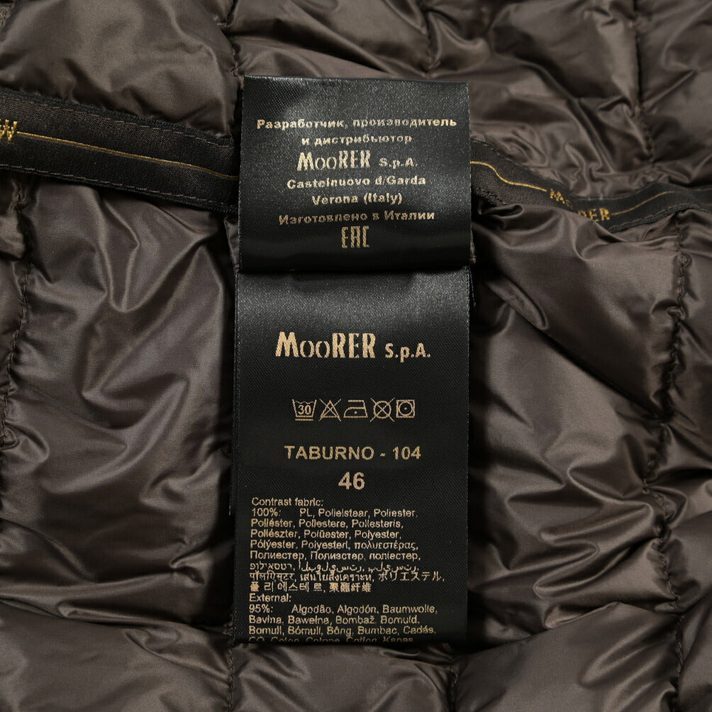 MOORER “TABURNO-104” 取り外し可能ファー付き デニムダウンジャケット / JAPANESE FABRIC