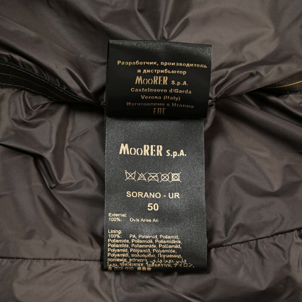 MOORER “SORANO-UR” シープレザー100% スエードレザーブルゾン