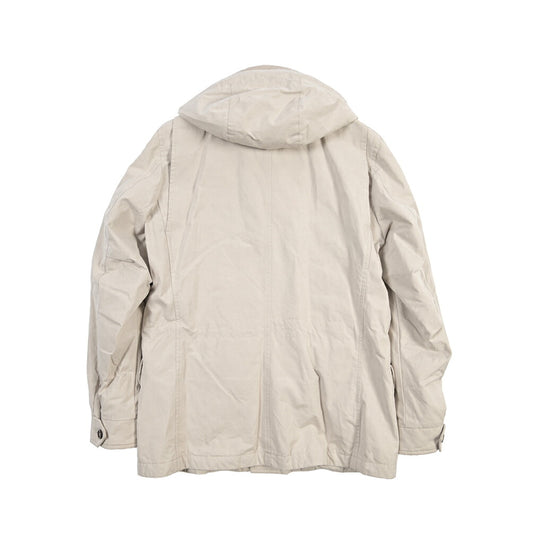 MOORER “ISACCO-S1” コットンギャバジン フード付きダウンジャケット / ACQUA RESISTANT(撥水)