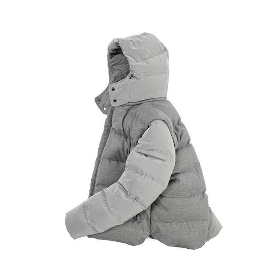 MOORER “CASCIANO-FUR-OSL” カシミヤ混ウール フード付き2WAYダウンジャケット