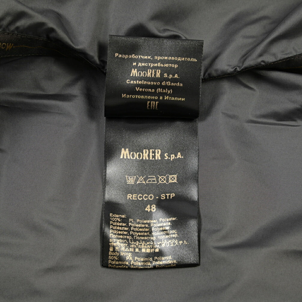 MOORER “RECCO-STP” ポリエステル100% フード付きライトコート / ACQUA PROOF (防水)