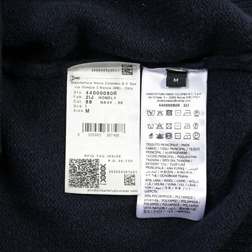 26-27AW COLMAR ORIGINALS ナイロン混ウール ジップアップスタンドカラーニットブルゾン / REGULAR FIT