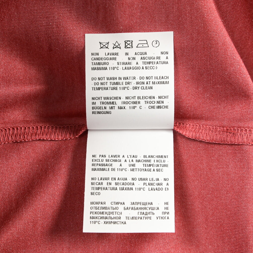 GRAN SASSO シルク100% クルーネック半袖Tシャツ