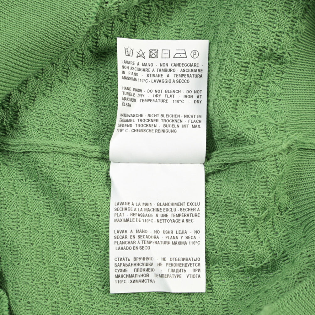 GRAN SASSO コットン100% 半袖ニットポロシャツ