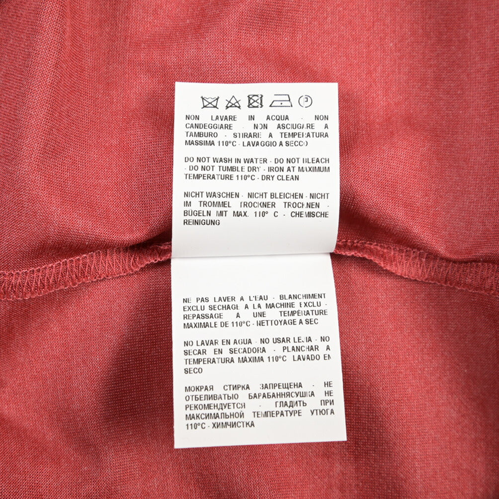 GRAN SASSO シルク100% クルーネック半袖Tシャツ