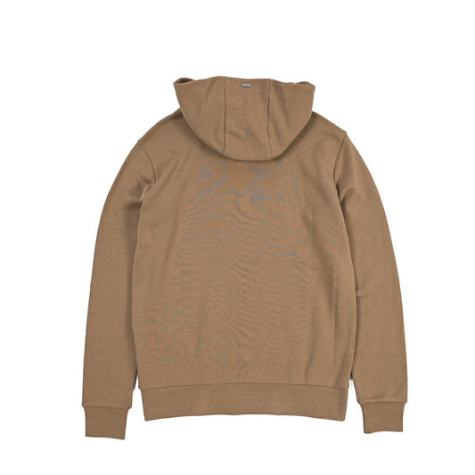 HERNO コットン100% ロゴ刺繍プルオーバーパーカー