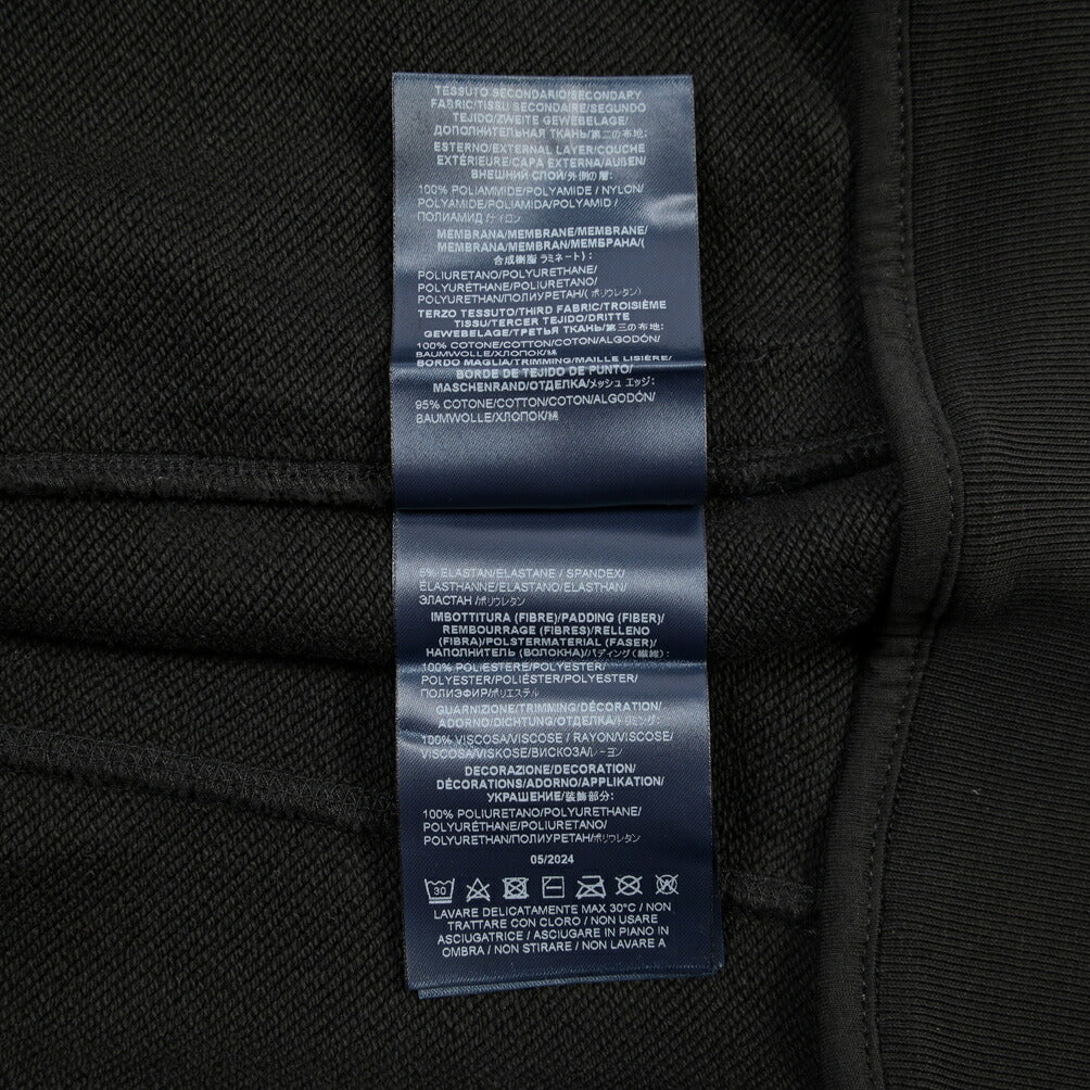 HERNO “Laminar” 異素材コンビ フード付きジップアップブルゾン