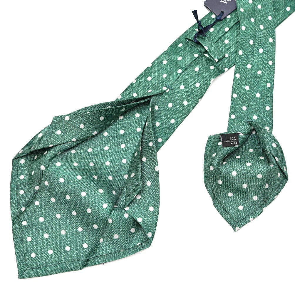 BARBA シルク100% ドット柄ネクタイ (セッテピエゲ)|428392|GUARDAROBA MILANO OFFICIAL STORE