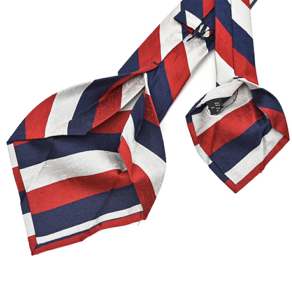 BARBA シルク100% トリコロールネクタイ (セッテピエゲ)|428408|GUARDAROBA MILANO OFFICIAL STORE