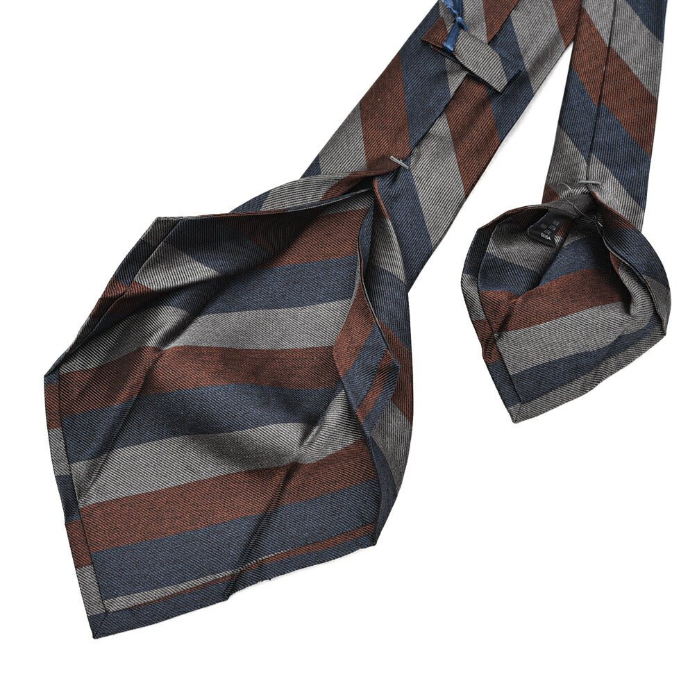 BARBA シルク100% レジメンタルネクタイ(セッテピエゲ)|428420|GUARDAROBA MILANO OFFICIAL STORE