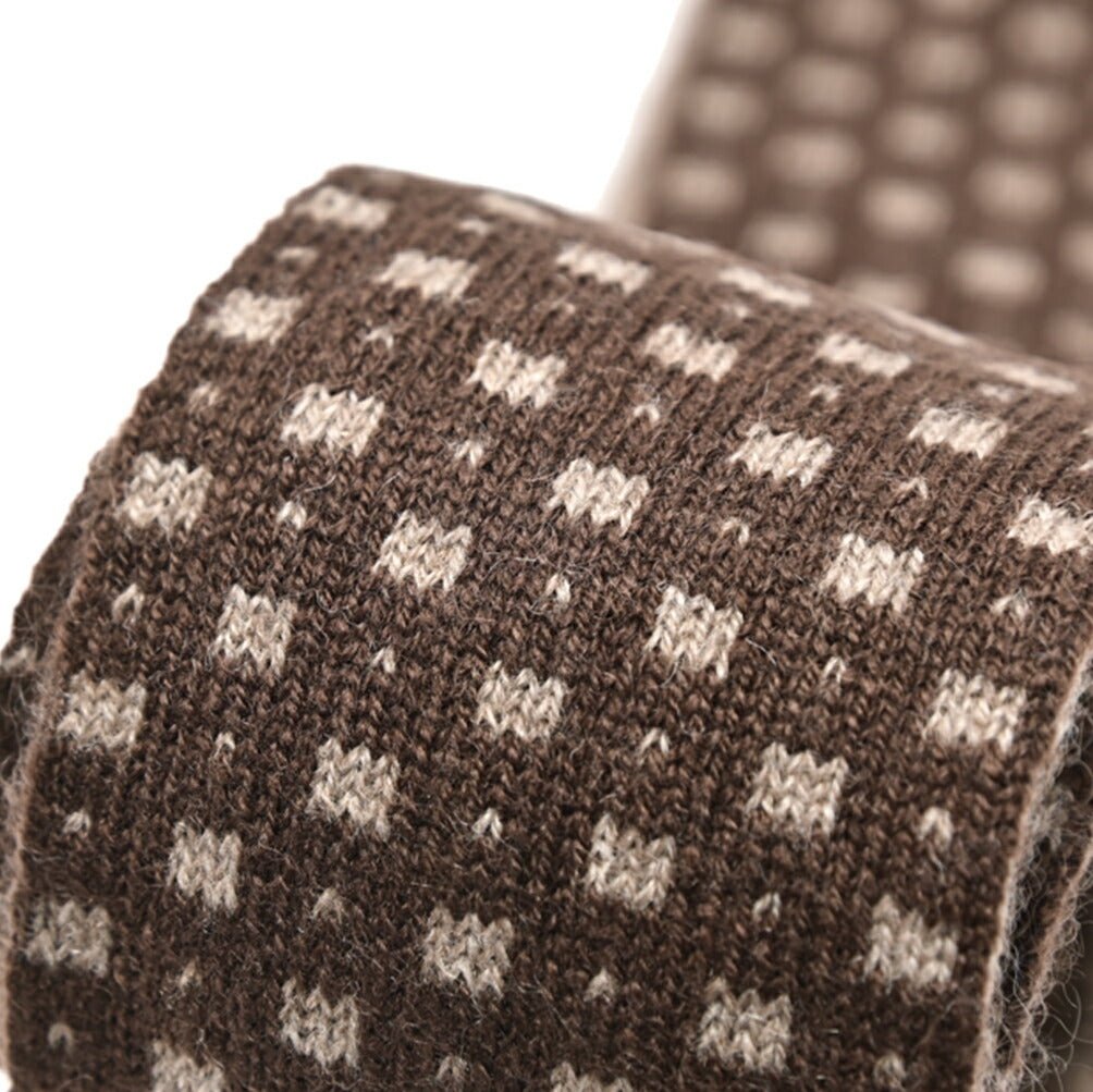 BARBA カシミヤ100% 小紋柄ネクタイ ニットタイ / cucito a mano 手縫い仕立て|428517|GUARDAROBA MILANO OFFICIAL STORE