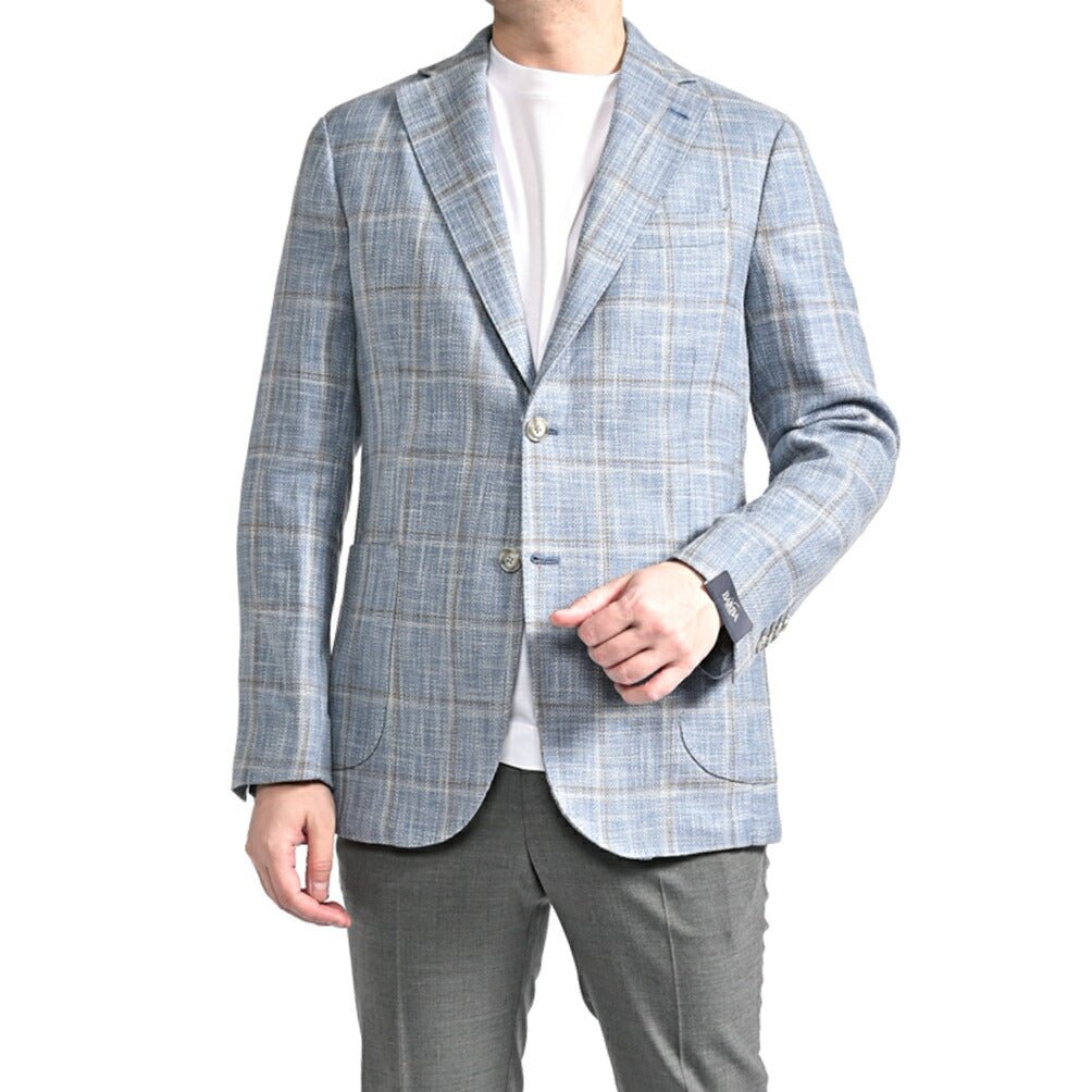 BARBA コットンシルク混ウール 2Bシングルテーラードジャケット Loro Piana ロロピアーナ製生地 (SUMMERTIME) / JACKET JIM2|434189-48|GUARDAROBA MILANO OFFICIAL STORE