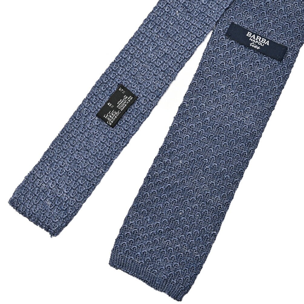 BARBA リネン混シルク ネクタイ ニットタイ|428499|GUARDAROBA MILANO OFFICIAL STORE