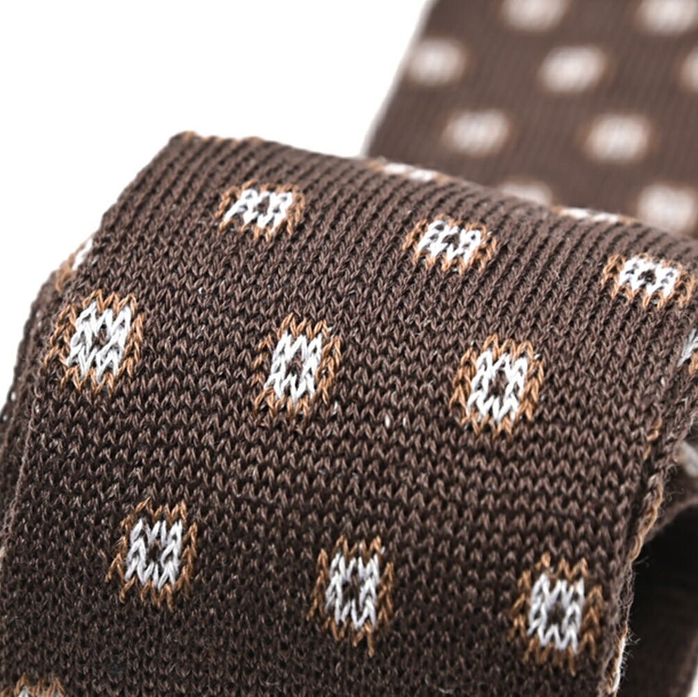 BARBA リネン混コットン 小紋柄ネクタイ ニットタイ / cucito a mano 手縫い仕立て|428515|GUARDAROBA MILANO OFFICIAL STORE