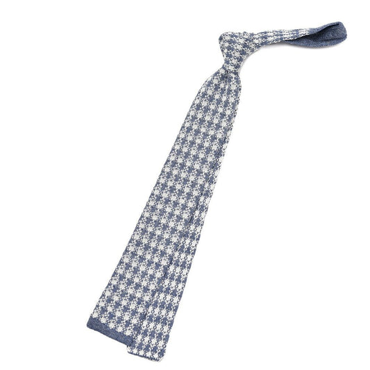 BARBA リネン混シルク 総柄ネクタイ ニットタイ / cucito a mano 手縫い仕立て|428554|GUARDAROBA MILANO OFFICIAL STORE